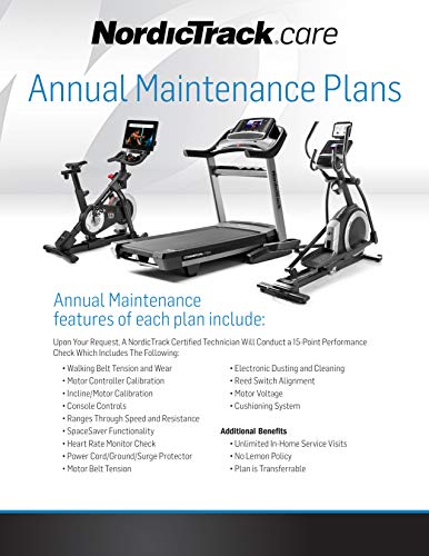 NordicTrack Care 5-Year Annual Maintenance Plan for Fitness Equipment $1500 to $2999