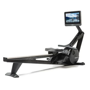 Hydrow Wave Rowing Machine with Immersive 16" HD Touchscreen - Stows Upright, Compact, Live Home Workouts with Membership (Sold Separately), Electromagnetic Drag Technology, 375 lb Weight Capacity