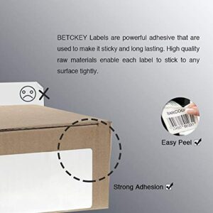 BETCKEY - 2" x 1" UPC Barcode & Address Labels Compatible with Zebra & Rollo Label Printer,Premium Adhesive & Perforated[10 Rolls, 13000 Labels]