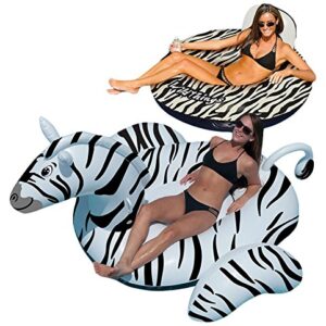 Swimline Wildthings Zebra Swimming Pool Floats Combo Pack