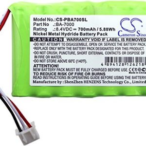 Cameron Sino Ni-MH 8.40V 700mAh / 5.88Wh Replacement Battery for Brother BA-7000, Compatible with Brother P-touch, P-Touch 7600VP