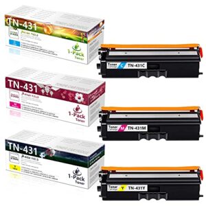 drawn [3-pack, 1c+1m+1y] tn431c tn431m tn431y toner cartridge compatible replacement for brother tn-431 tn431 hl-l8360cdwt l8260cdw l8360cdw l9310cdw l9310cdwt l9310cdwtt printer ink