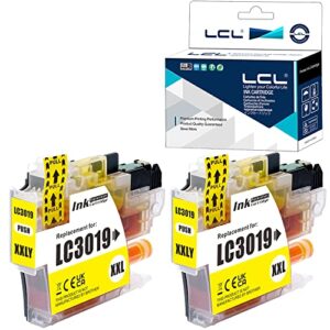 lcl compatible ink cartridge replacement for brother lc3019 lc3017 xxl lc3017y lc3019y high yield mfc-j5330dw j6530dw j6930dw j6730dw mfc-j5335dw mfc-j5730dw (2-pack yellow)