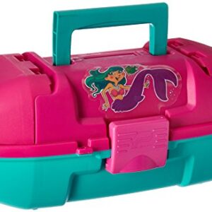 Frabill Plano Youth Mermaid Tackle Box, Magenta/Teal, Premium Tackle Storage, One Size (500102)