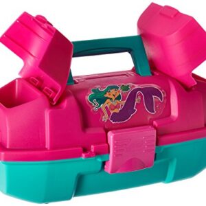 Frabill Plano Youth Mermaid Tackle Box, Magenta/Teal, Premium Tackle Storage, One Size (500102)