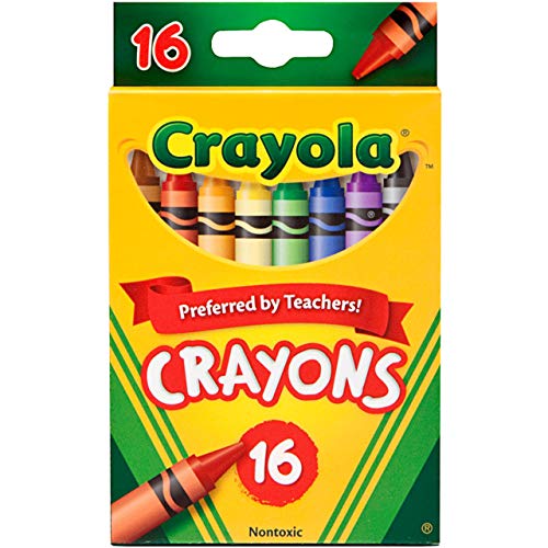 Crayola Crayons, 16 Count Pack, Assorted Colors, Art Supplies for Kids, Ages 4 & Up