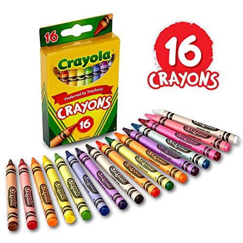Crayola Crayons, 16 Count Pack, Assorted Colors, Art Supplies for Kids, Ages 4 & Up