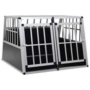 vidaxl dog cage with double door 37″x34.6″x27.2″