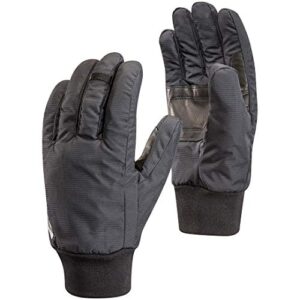 black diamond bd801463blaksm_1 lightweight waterproof gloves, black, small