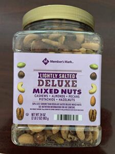 member’s mark lightly salted deluxe mixed nuts (34oz)