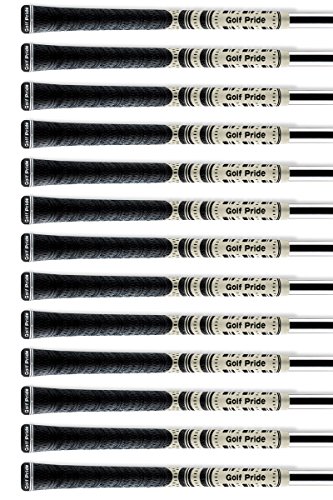 13 Piece Set - Golf Pride - New Decade Multi-Compound Midsize Grips White