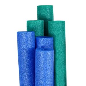 pool mate premium extra-large swimming pool noodles, blue and teal 6-pack, 60 months to 1188 months