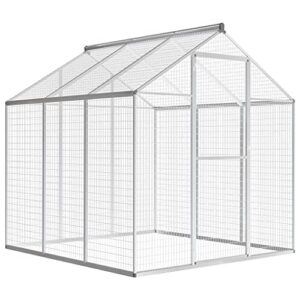 vidaxl outdoor aviary aluminium 72″x70.1″x76.4″