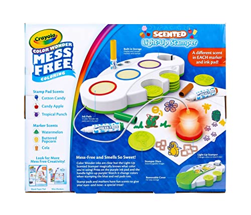 Crayola Color Wonder Light Up Stamper with Scented Inks, Gift for Kids, Ages 3, 4, 5, 6