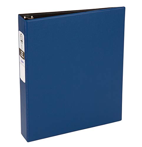 Avery Economy 3 Ring Binder, 1.5" Round Rings, 1 Blue Binder (03400)