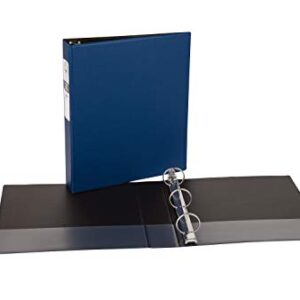 Avery Economy 3 Ring Binder, 1.5" Round Rings, 1 Blue Binder (03400)