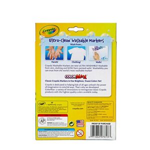 Crayola Fine Line Markers, Washable Markers, 12 Count