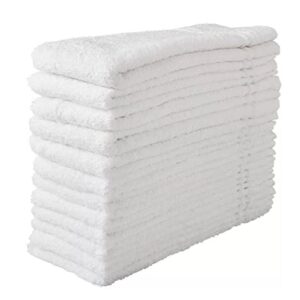 Member Mark Commercial Hospitality Towels Good for Hotels, spas and Residential use (White, Hand Towels (12 CT)), 16 inch x 27 inch