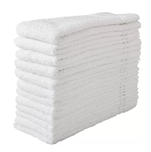 Member Mark Commercial Hospitality Towels Good for Hotels, spas and Residential use (White, Hand Towels (12 CT)), 16 inch x 27 inch