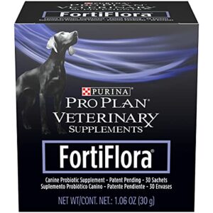 purina fortiflora probiotics for dogs, pro plan veterinary supplements powder probiotic dog supplement – 30 ct. box