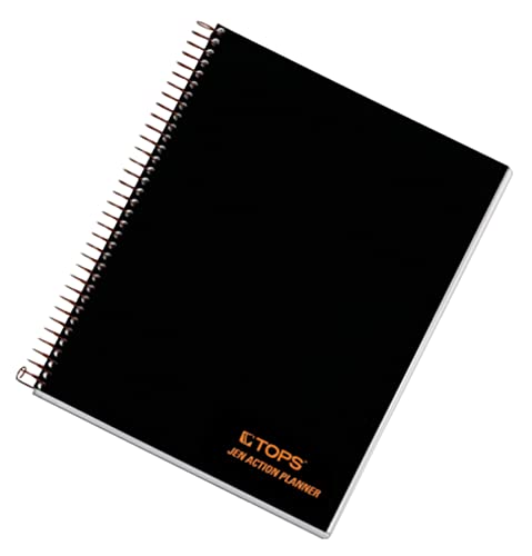 TOPS Products Aion Planner, Side Wirebound, 8-1/2"x6-3/4", 100 Sheets, Black (TOP63828)