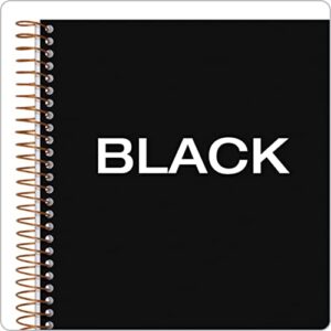 TOPS Products Aion Planner, Side Wirebound, 8-1/2"x6-3/4", 100 Sheets, Black (TOP63828)