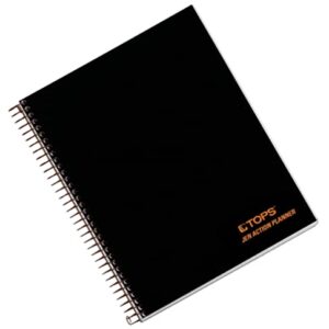 TOPS Products Aion Planner, Side Wirebound, 8-1/2"x6-3/4", 100 Sheets, Black (TOP63828)