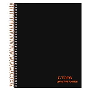 TOPS Products Aion Planner, Side Wirebound, 8-1/2"x6-3/4", 100 Sheets, Black (TOP63828)