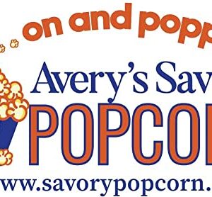 Avery’s Savory Popcorn Made Fresh in Dallas TX 2 pack (Cheddar, Caramel)