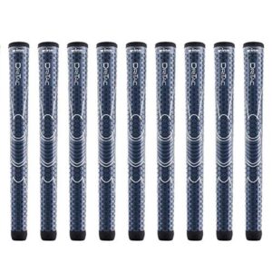 winn dri-tac midsize (+1/16″) navy blue – 9 piece golf grip bundle