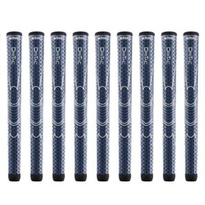 Winn Dri-Tac Midsize (+1/16") Navy Blue - 9 Piece Golf Grip Bundle