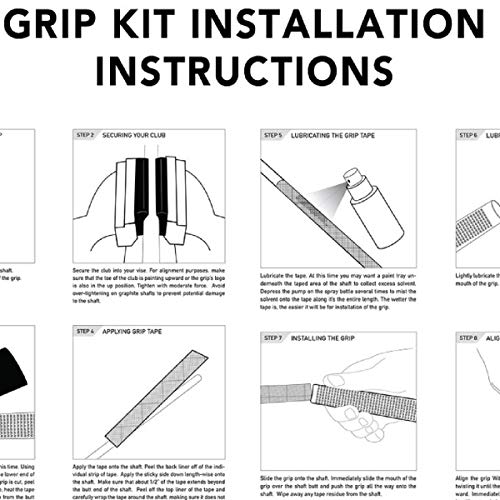 Winn Dri-Tac Midsize (+1/16") Navy Blue - 9 Piece Golf Grip Bundle