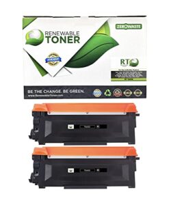 renewable toner compatible toner cartridge replacement for brother tn450 tn-450 dcp-7060 dcp-7065 hl-2130 – hl-2280 2840 2940 mfc-7240 – mfc-7860 (black, 2-pack)