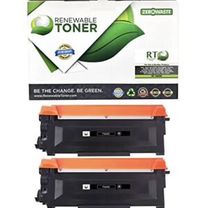 Renewable Toner Compatible Toner Cartridge Replacement for Brother TN450 TN-450 DCP-7060 DCP-7065 HL-2130 - HL-2280 2840 2940 MFC-7240 - MFC-7860 (Black, 2-Pack)