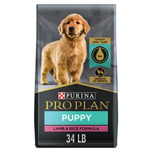 purina pro plan high protein puppy food dha lamb & rice formula – 34 lb. bag