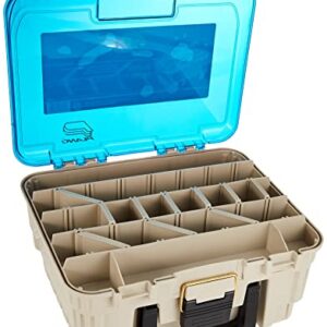 Plano 1349-00 Two Level Magnum 3449 Tackle Box, Sandstone/Blue, One Size