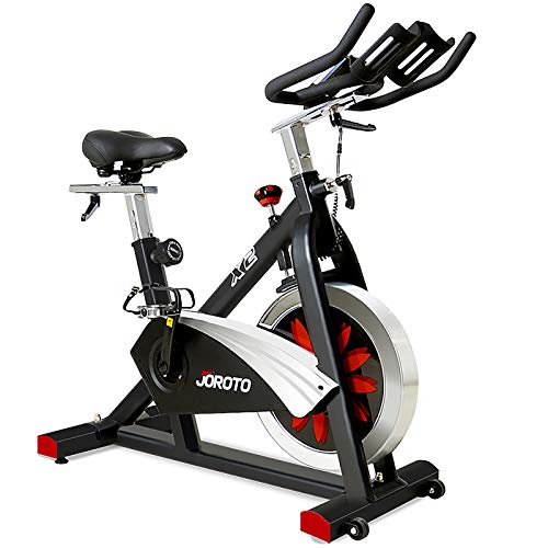 JOROTO Belt Drive Indoor Cycling Bike with Magnetic Resistance Exercise Bikes Stationary ( 300 Lbs Weight Capacity ) (Updated)