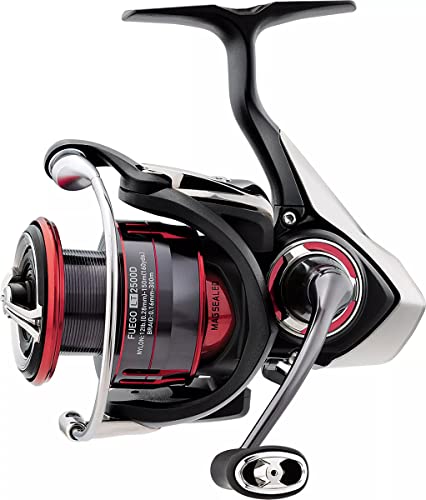 Daiwa FGLT2500D Fuego LT Spinning Reel with 6+1 5.3:1 FGLT2500D, Black