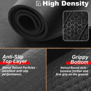 7' x 5' x 7mm Extra Large Exercise Mat, [35 Sq.Ft] Heavy-Duty & Extreme Non-Slip Rubber Gym Flooring for Home Gym, Pro Yoga Mat Gym Mat for Home Workout & Exercise Equipment, Shoe-Friendly Thick Workout Mat, with Portable Storage Bag