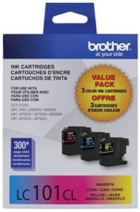 brother printer innobella lc1013pks lc101 3pack standard yield color ink (2 pack)
