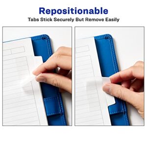 Avery Multiuse Ultra Tabs, 2" x 1.5", 2-Side Writable, White, 24 Repositionable Tabs (74787)