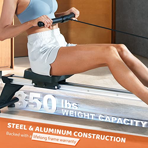 Niceday Rowing Machine for Home Use, Hyper-Quiet Magnetic Rower with 16 Resistance Levels & 350LBS Loading Capacity