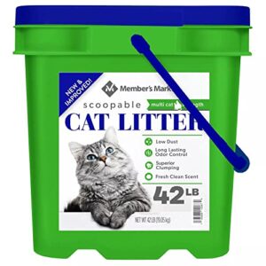 members mark scented scoopable cat litter (42 pounds)