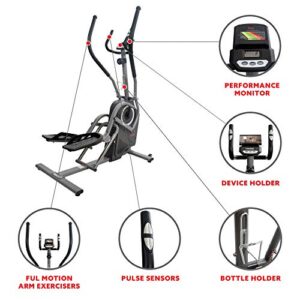 Sunny Health & Fitness Pro Cardio Climber - SF-E3914, Gray