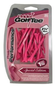 pride performance breast cancer awareness tees 2-3/4″, 30 count
