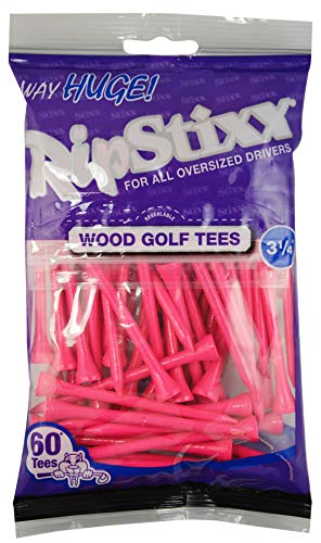 Pride Golf Tee 3-1/4" Way Huge RIPSTIXX Golf Tee (60 Count), Citrus Pink