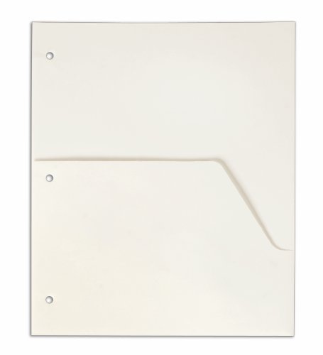 TOPS Cardinal Double Pocket Dividers, 5-Pack, White, (60155)