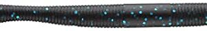 Daiwa Plastic Worms NF-5-021 Yamamoto Neko Fatworm 5", Black with Blue Flake