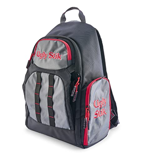 Ugly Stik 3600 Fishing Backpack, Includes 2 3650 StowAway Tackle Boxes, Fishing Tackle Backpack with Padded Shoulder Straps, Premium Tackle Storage