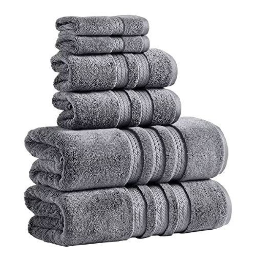 Member Mark 100% Cotton Hotel Premier Collection Luxury Bath Towel Bundle (Assorted Colors) (Grey, Bundle)